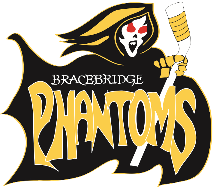 Bracebridge Phantoms 2012-2014 Primary Logo iron on transfers for T-shirts